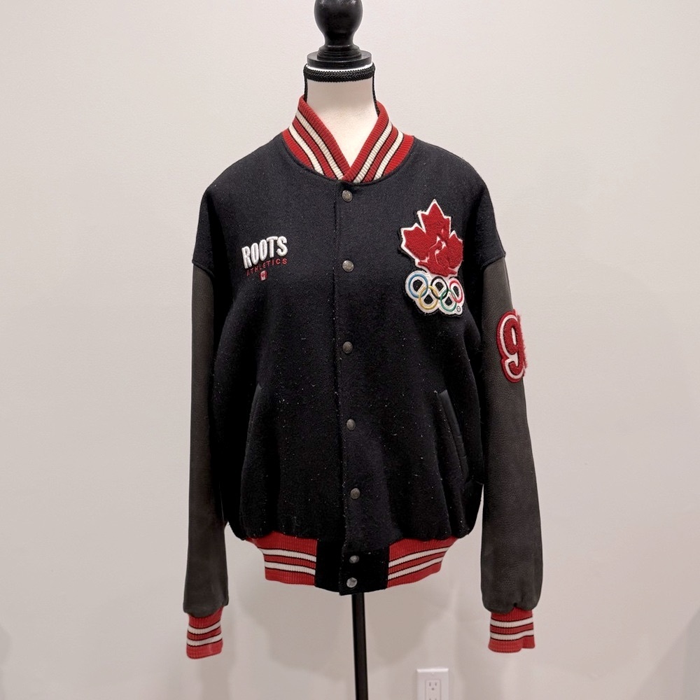 Vintage 1998 ROOTS Canada Olympic Varsity Jacket - Team Nagano Edition